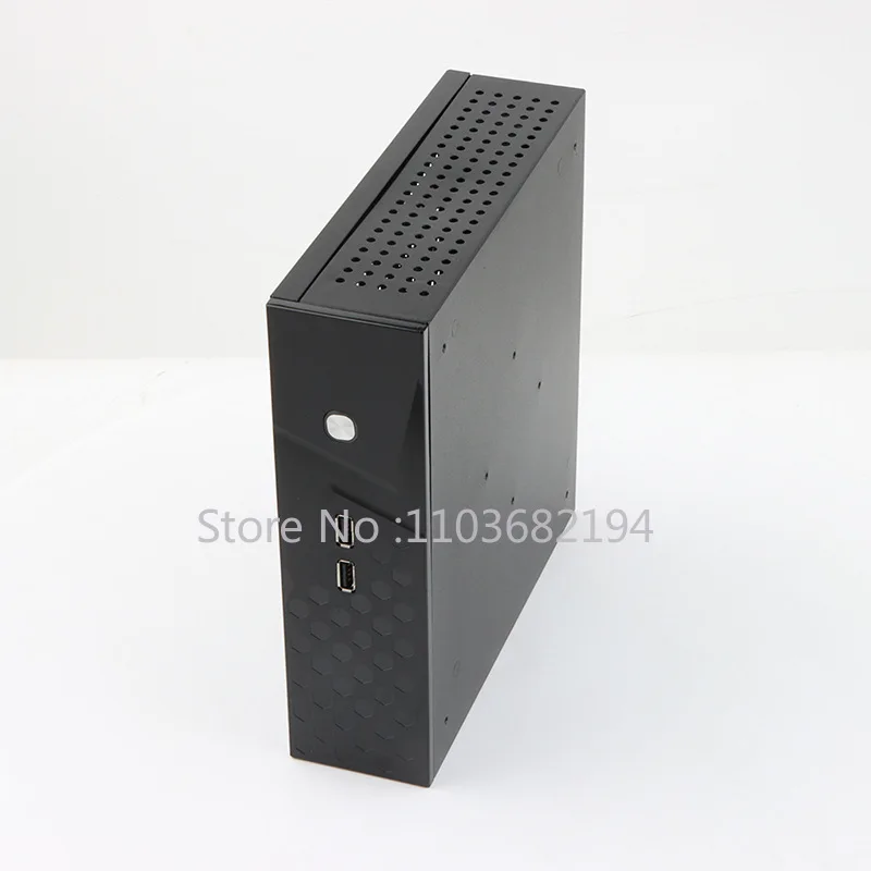 

Lianda C60 Mini Чехол Office Home Htpc компьютер приемник половина высоты задняя подвесная мини Itx маленькая шасси