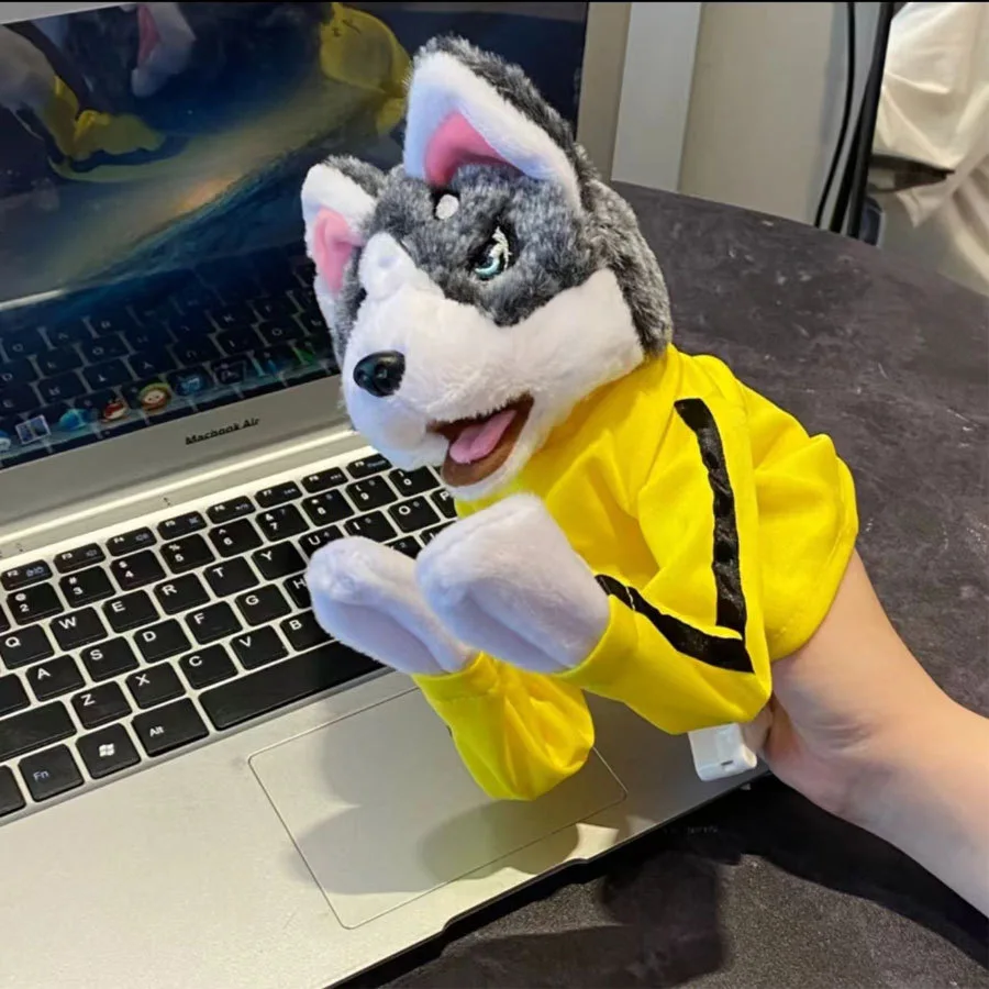 Stuffed Smiling Critters Boxing Interactive Hand Puppet Toy Glove Performance Muppet Finger DollPlush Doll Cute Gift ﻿ 3