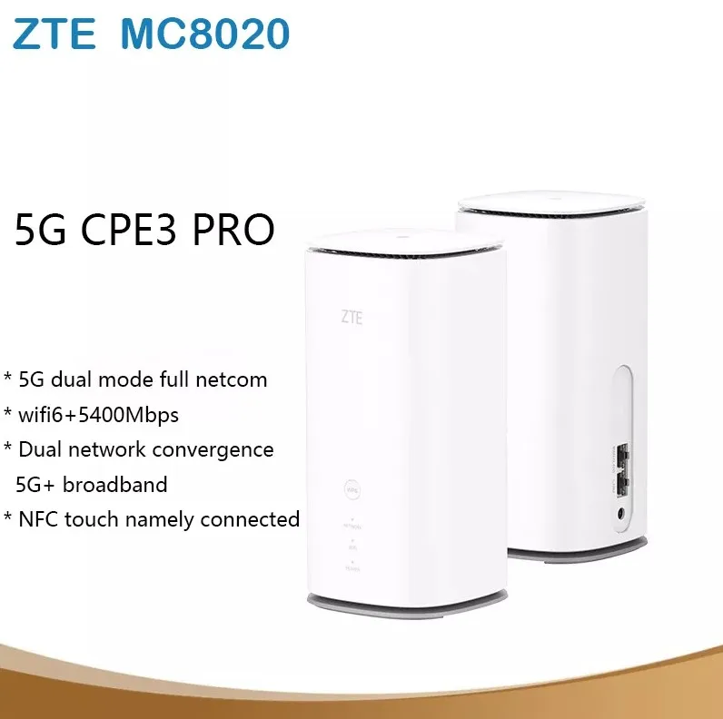 best wifi 6 mesh router NEW Product ZTE MC8020 5G CPE3  PRO  5G Modem CPE WIFI 6  Dual Band 5400Mbps Up To 128 Users Wireless Routers With Sim Card mobile wifi signal booster