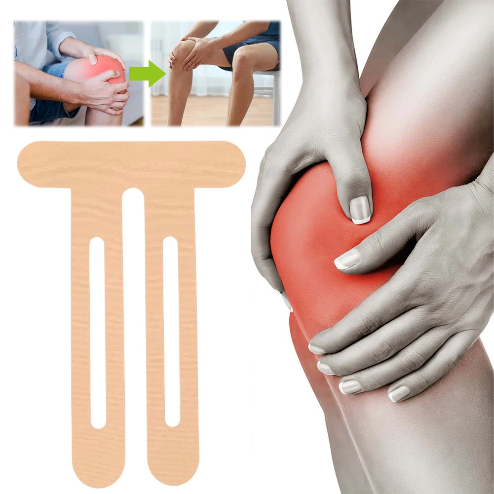 5Pcs Precut Kinesiology Tape Elastic Sports Protection Patches Breathable Cotton Athletic Tape for Preventing Injury