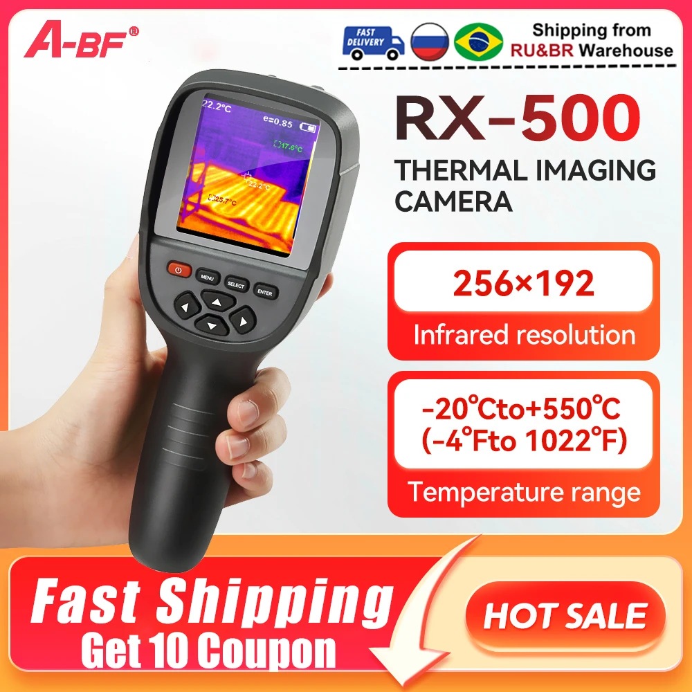 

A-BF RX-500 Similar to UNI-T UTi260B Infrared Thermal Imager Digital Thermal Imaging Camera Real Time Live Infrared Thermometer