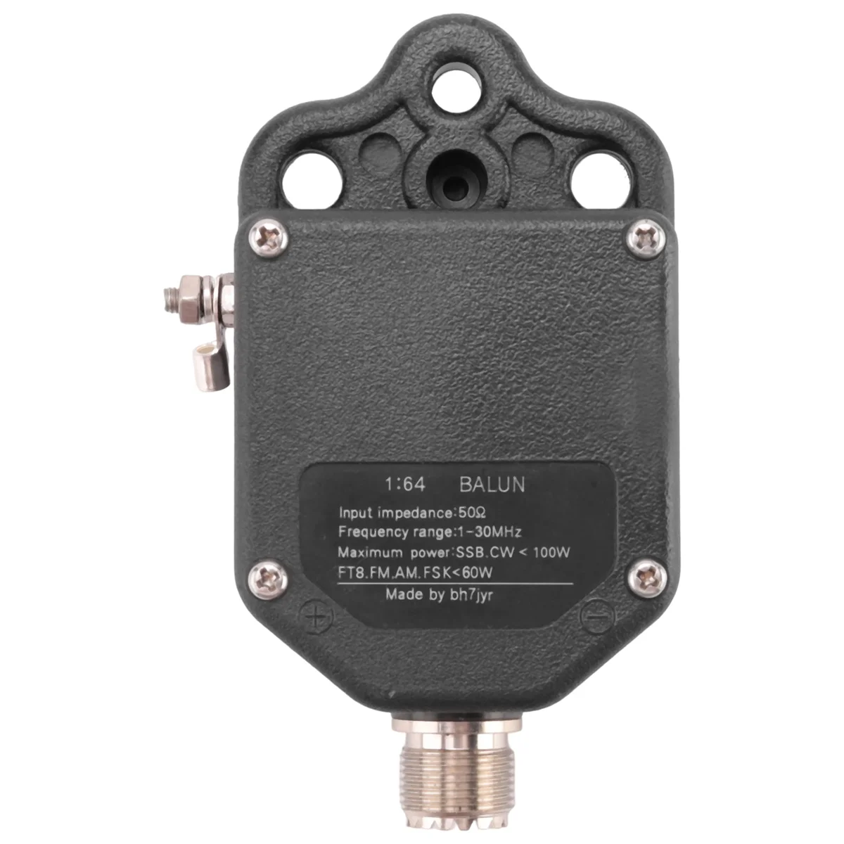 발룬 4 밴드 8 밴드 엔드 피드 안테나, 주파수 범위 사용, 1-30Mhz 전력 100W PEP, 1:64