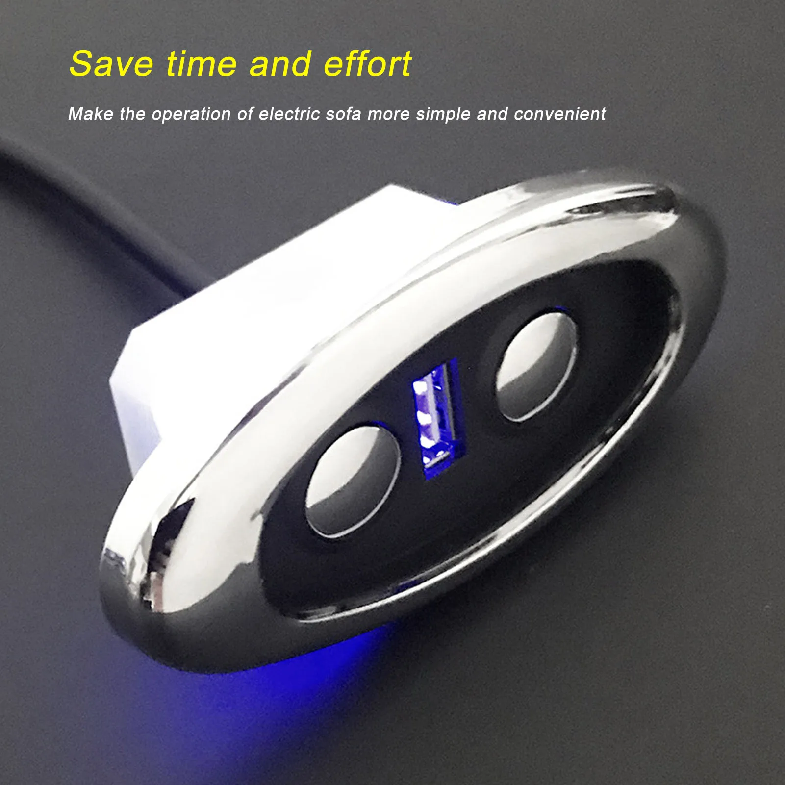 전기 리클라이너 스위치, 단일 USB 충전 포트, 전기 소파 컨트롤러, 운송 장비용 LED 백라이트, 5V-2.4A