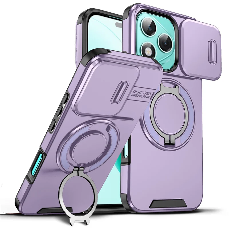 Enhanced Armor Case with Ring Holder and Lens Protection