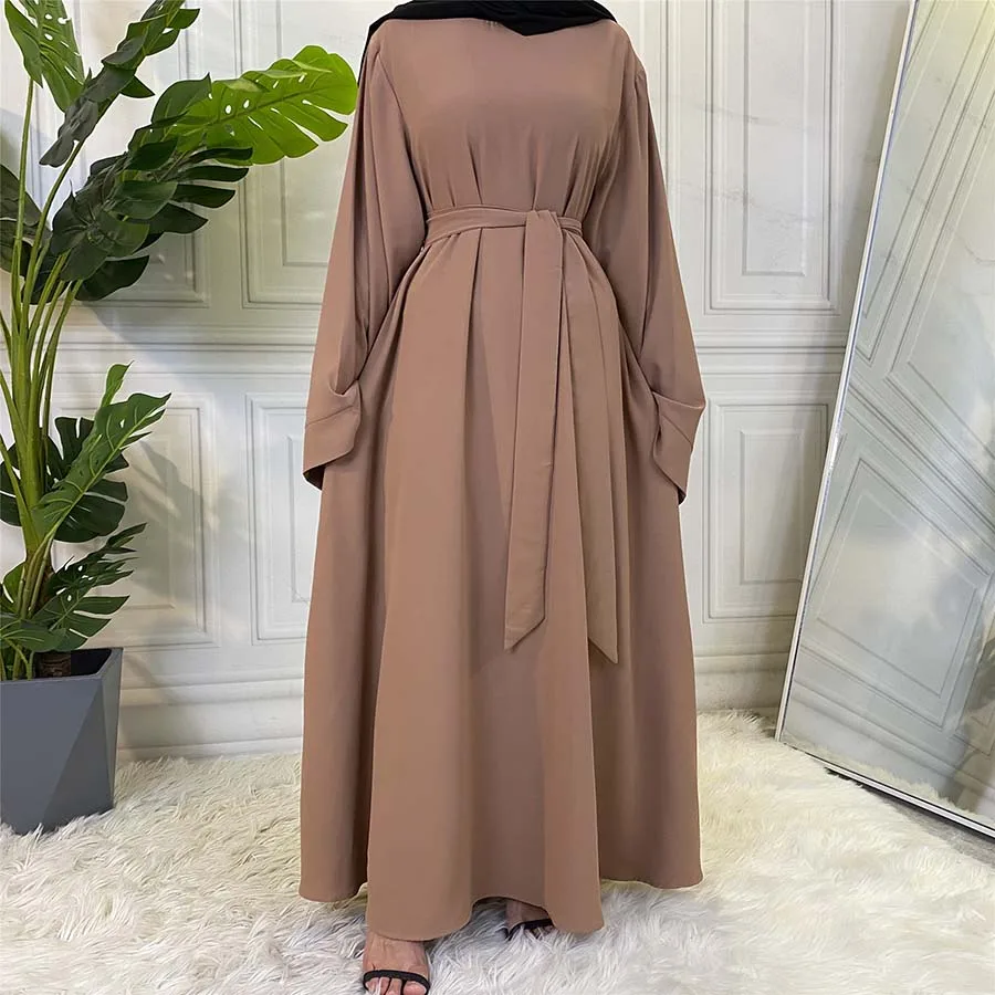 

Abaya Flare Sleeve Islam Clothing Abayas for Women Dubai Kaftan Muslim Dresses Women Clothing