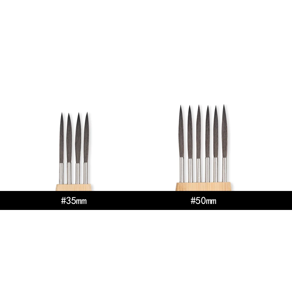 ArtSecret 1 pcs Multi-Tooth Comb Paint Bruse for Watercolor Acrylic Oil Pianting Bamboo Handle Art Brushes 4