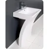 23 inch White Pedestal Sink bathroom wash basin 1