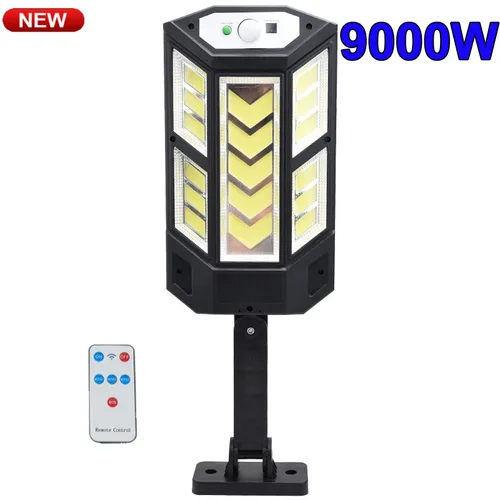 9900 루멘 최신 태양 광 Led 빛 모션 센서의 야외 태양 램프 4 모드 방수 태양열 정원 빛 거리 야드 랜턴 6