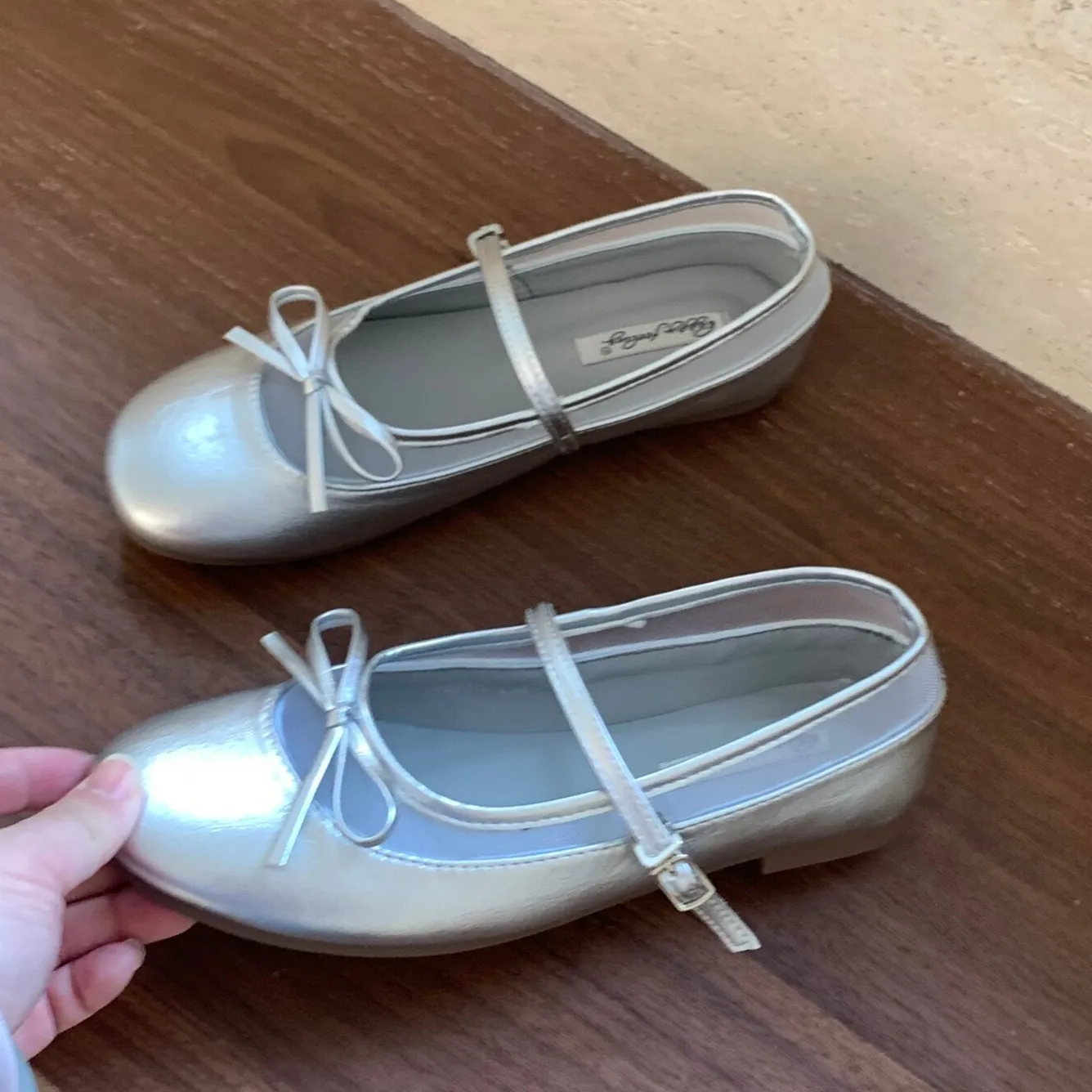 chinese dress ladies Joyfolie Girls Miriam Flat in Ivory | Flower Girl Shoes | Bow Flats