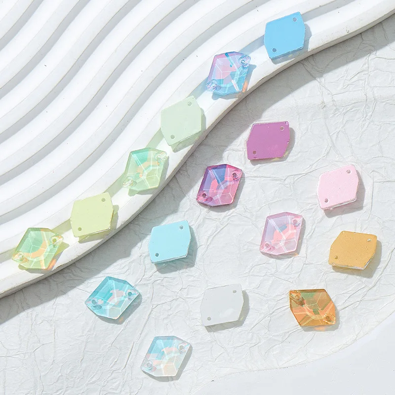 Opal Mocha Cosmic Sew On Rhies Glass Crystal Strass Flatback Sewn Rhie Sewing Stones For Wedding Dresses Needlework