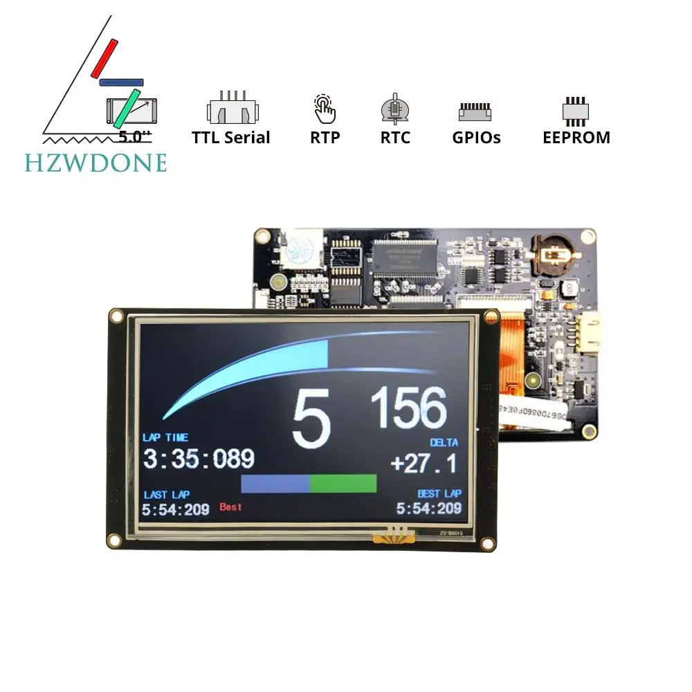 NX8048K050 - Nextion 5 0 ”Улучшенная серия HMI сенсорный дисплей |