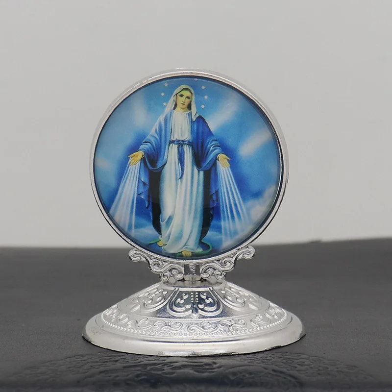 Christian Statue Catholic Christ Angel Jesus Virgin Mary Icon Holy Statue Home Car Desktop Decoration