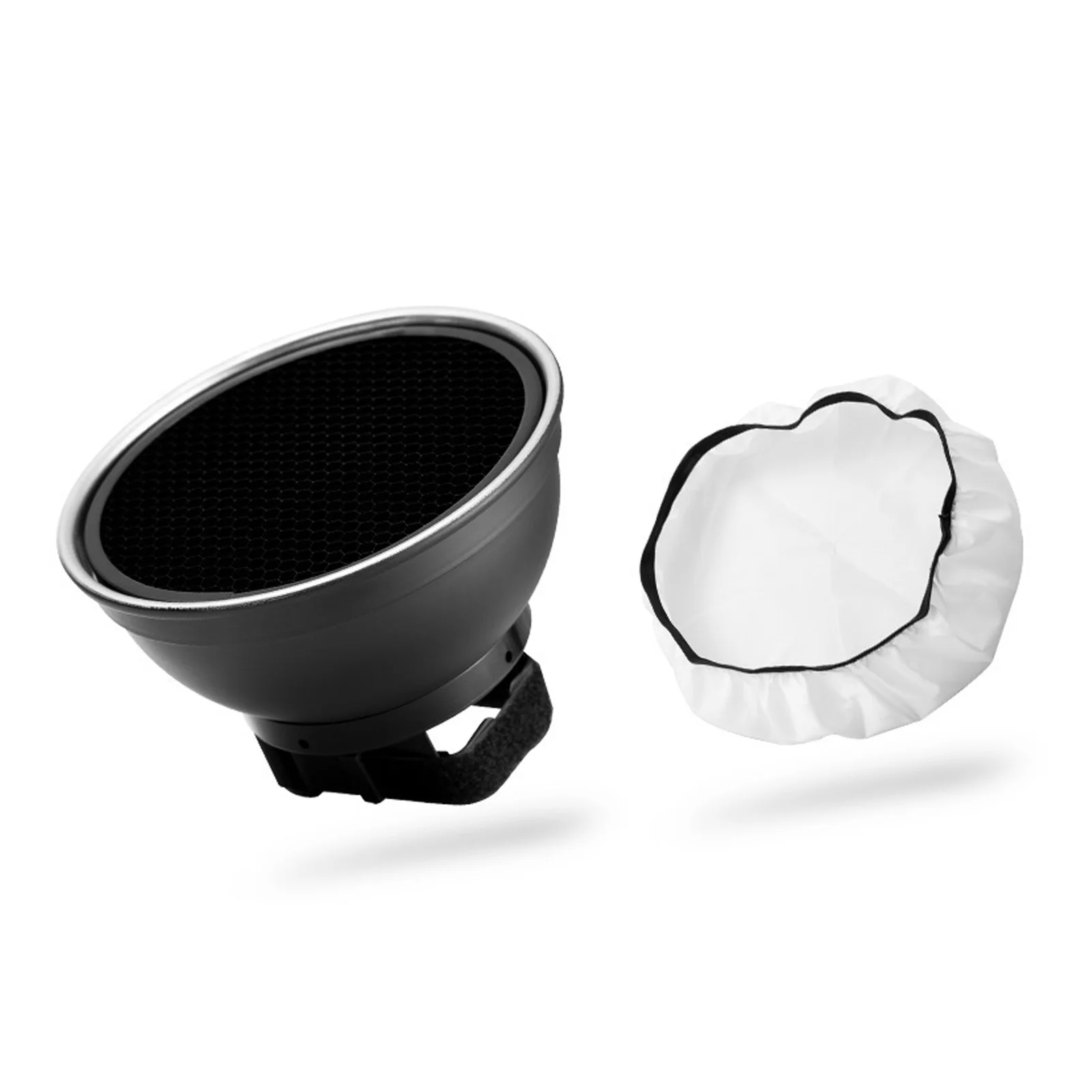 15cm/5.9in 반사경 램프 쉐이드 디퓨저(허니컴 그리드 포함) Godox 스트로브 플래시 라이트 반사경 디퓨저에 적합