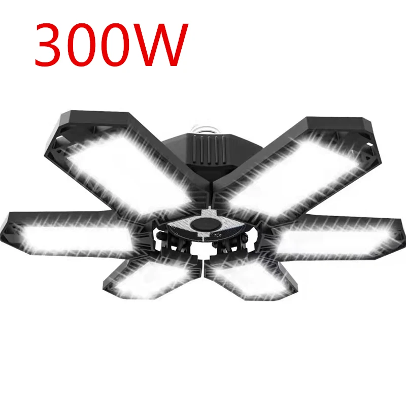 Folding Garage Lighting 80W 100W 200W 300W LED Light B22 E26 E27 E39 E40 Ceiling Lamp LED High