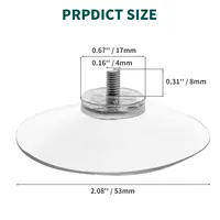 10 Pcs Clear Suction Cups PVC Vacuum Suction Cup Holder Plastic Suction Cups with Screws for Bathroom Kitchens Offices - Image 5