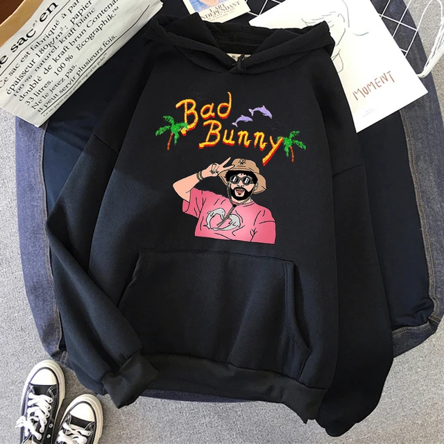 Bad Bunny Beach Vacation Print Women Clothing Hoodie 2
