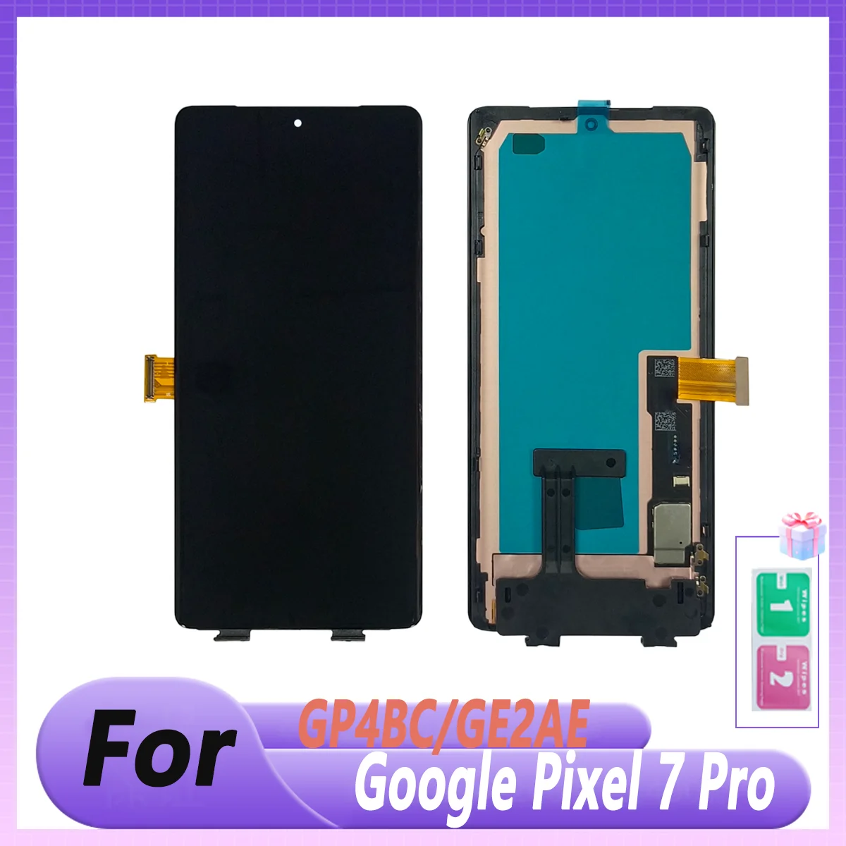 ÉCRAN À CRISTAUX Liquides Google Pixel 7 Pro GP4BC, GE2AE Rechange Oled