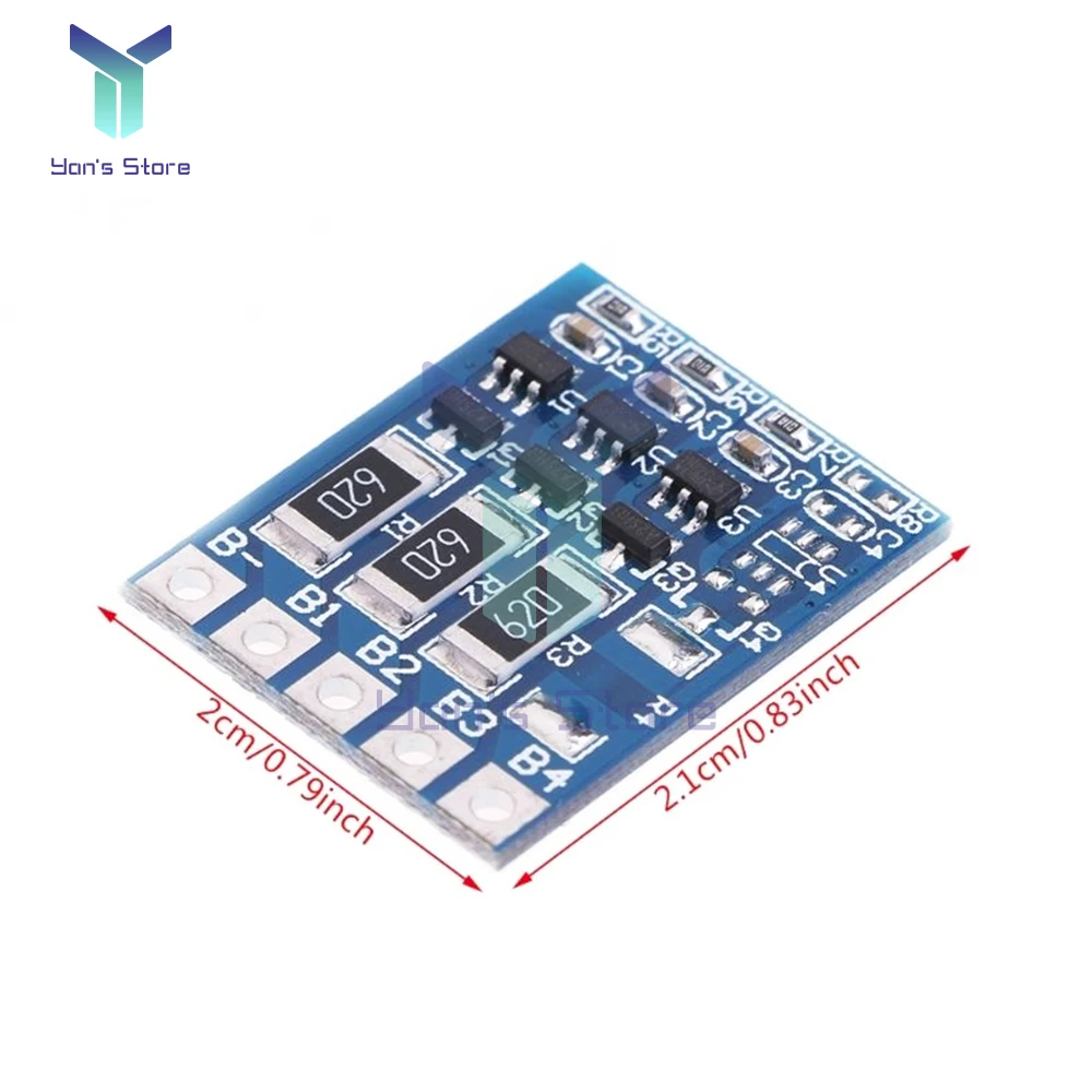 Carte d'équilibrage batterie lithium 3S 4.2V 58mA avec connecteurs, parfaite pour chargeur multiport.