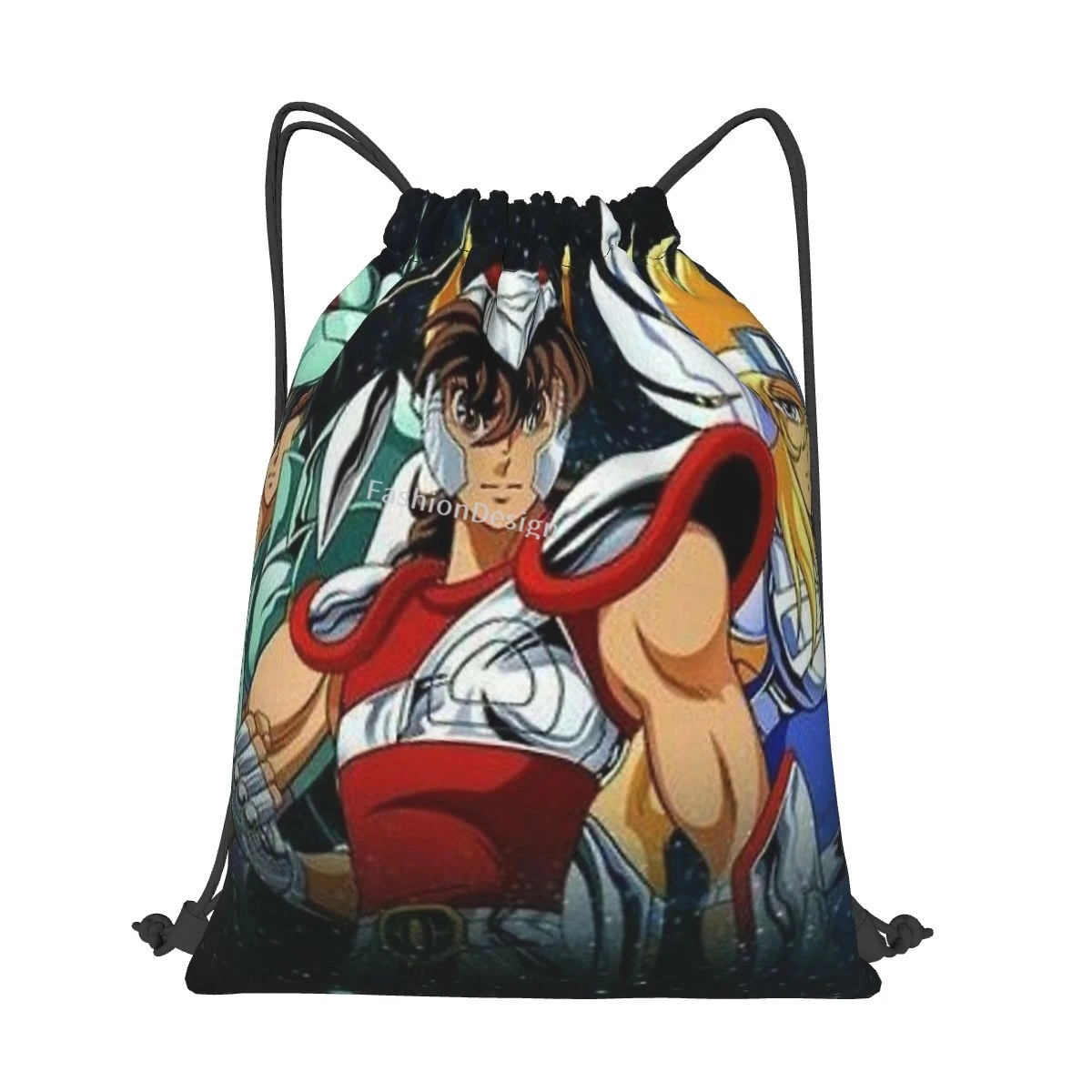 聖闘士星矢かわいい巾着バッグ 靴十代ポータブルリュックサックポーチ Aliexpress