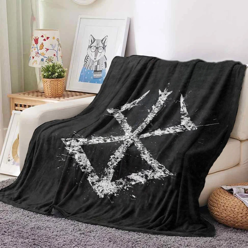 130x150cm Berserk Sacrifice  Manga Blanket Velvet Printed Breathable Super Warm Throw Blankets for Bedding Car Bedding 5