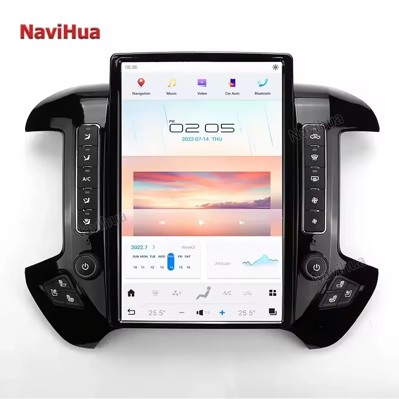 

For Chevrolet Silverado GMC Sierra Chevy 2014-2018 14.4'' Vertical Screen Android Radio Car DVD Player GPS Navigation