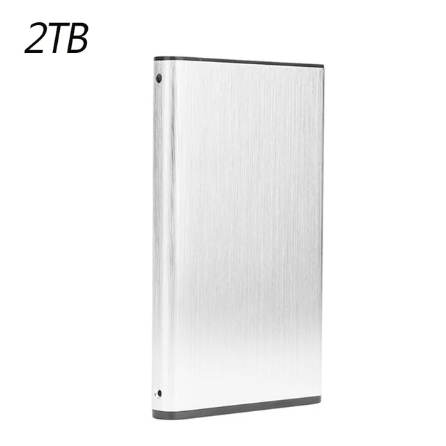 Xiaomi 100% Original High-speed Portable 16TB Portable External Hard Drive Mass Storage USB 3.0 Interface Memory Metal Material 2TB Grey