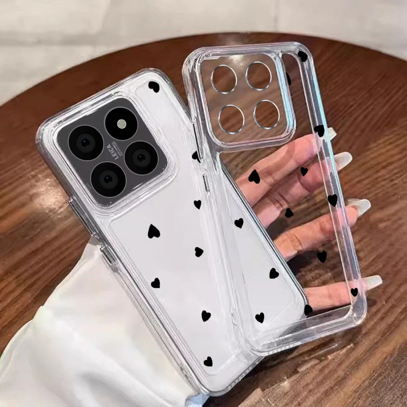 Clear Love Heart Soft Case - Transparent Protective Cover