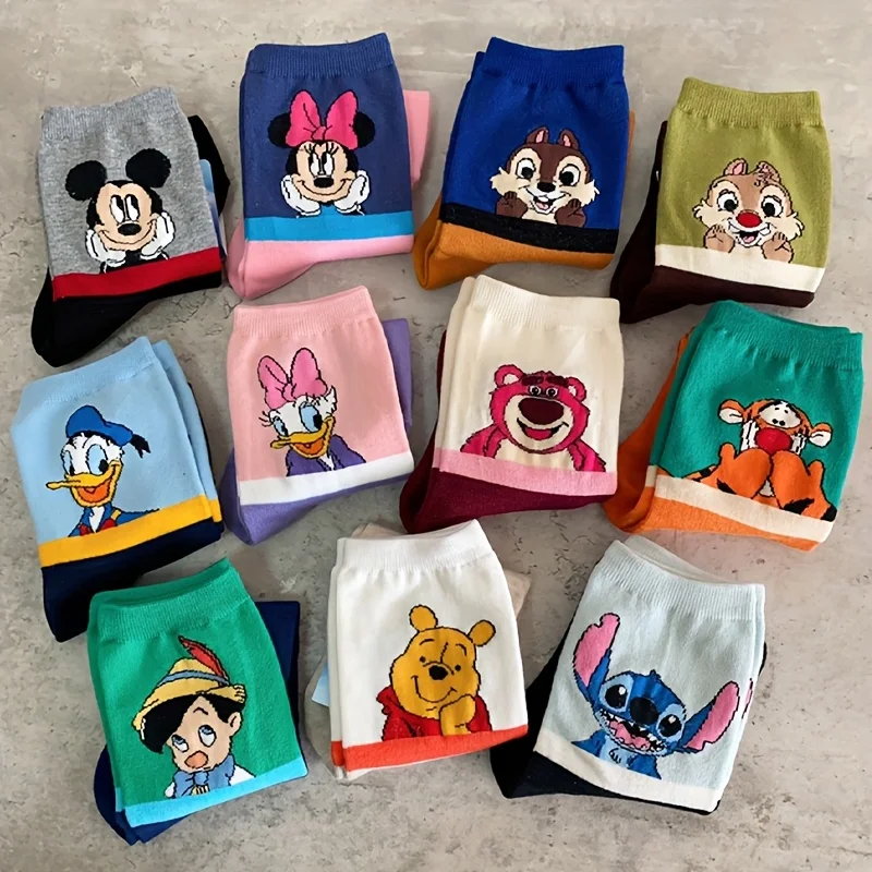 مجموعة جوارب "ديزني كلاسيك" الملونة – إصدار الشخصي...