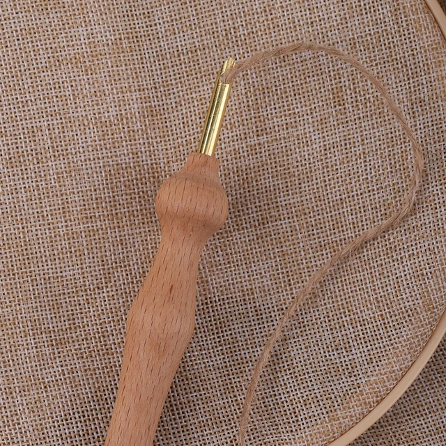 MIUSIE 1PCS Plastic Punch Needle Embroidery Pen Set Adjustable