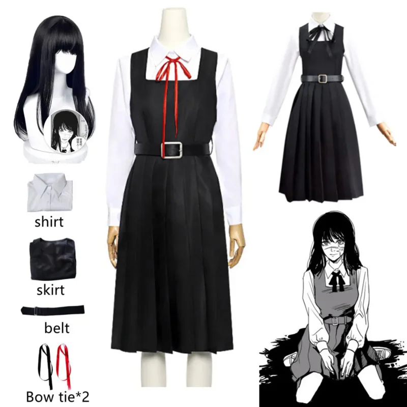 

Asa Mitaka Cosplay Costume Anime Chainsaw Man Dress JK School Uniform Women Shirt War Devil Halloween Carnival Clothes Season 2