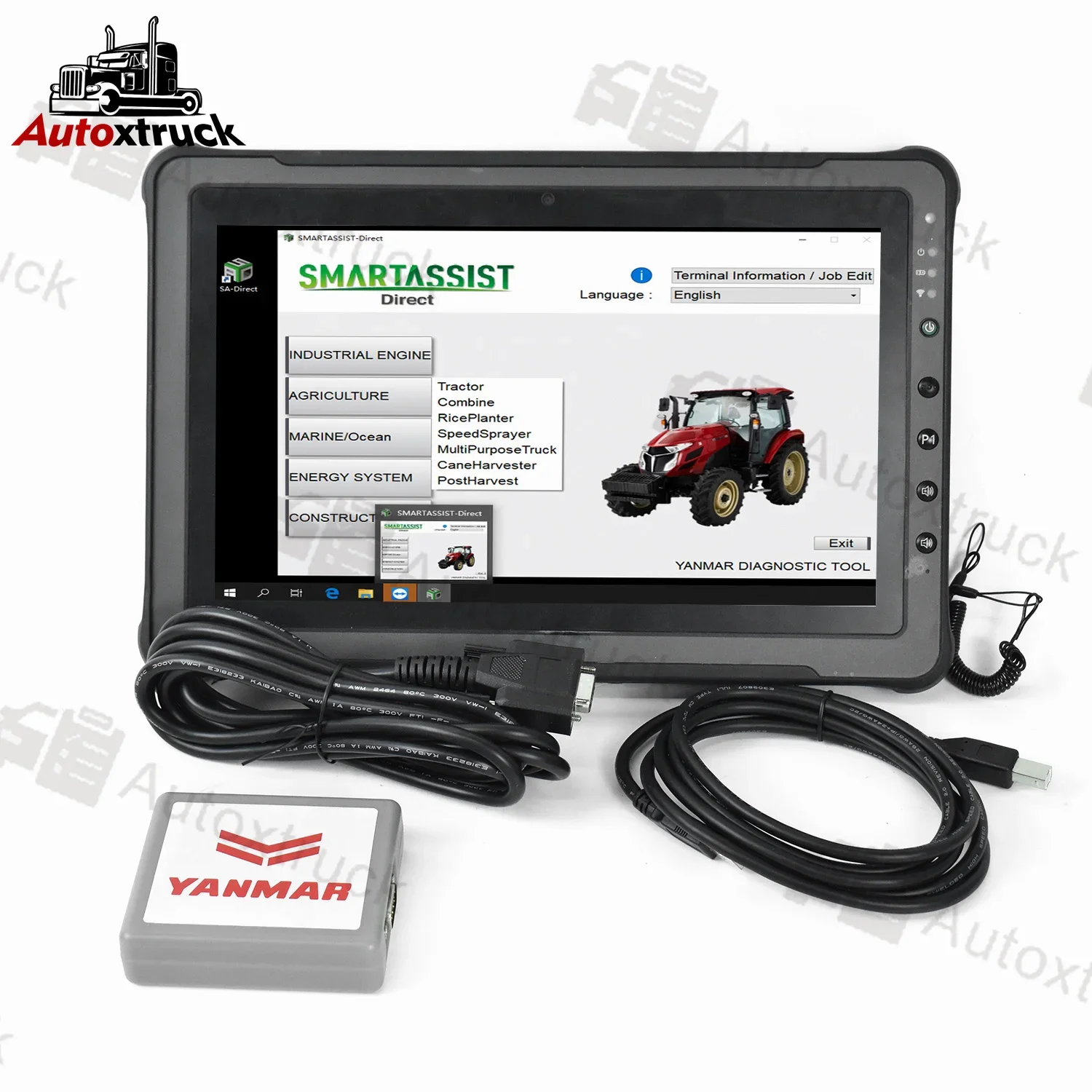 Per Yanmar (Yedst) Strumenti Diagnostici Agricoltura Costruzione Generatore Motore Diesel Yanmar Strumento Diagnostico Getac F110 Tablet