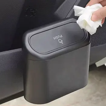 Car Garbage Can with Lid 1