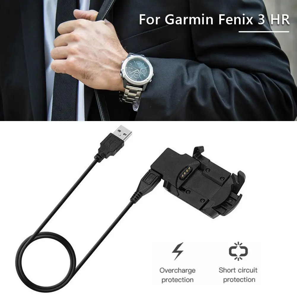 For Garmin Fenix 3/Fenix 3 HR Clip Charger Watch Power Supply Station Accessory