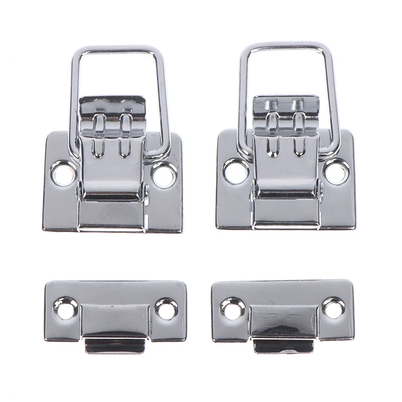 2Pcs Stainless Steel Chrome Toggle Latch For Chest Box Case Suitcase Tool Clasp Cabinet Fitting Lock Belt Hasp Buckle Hardware images - 6