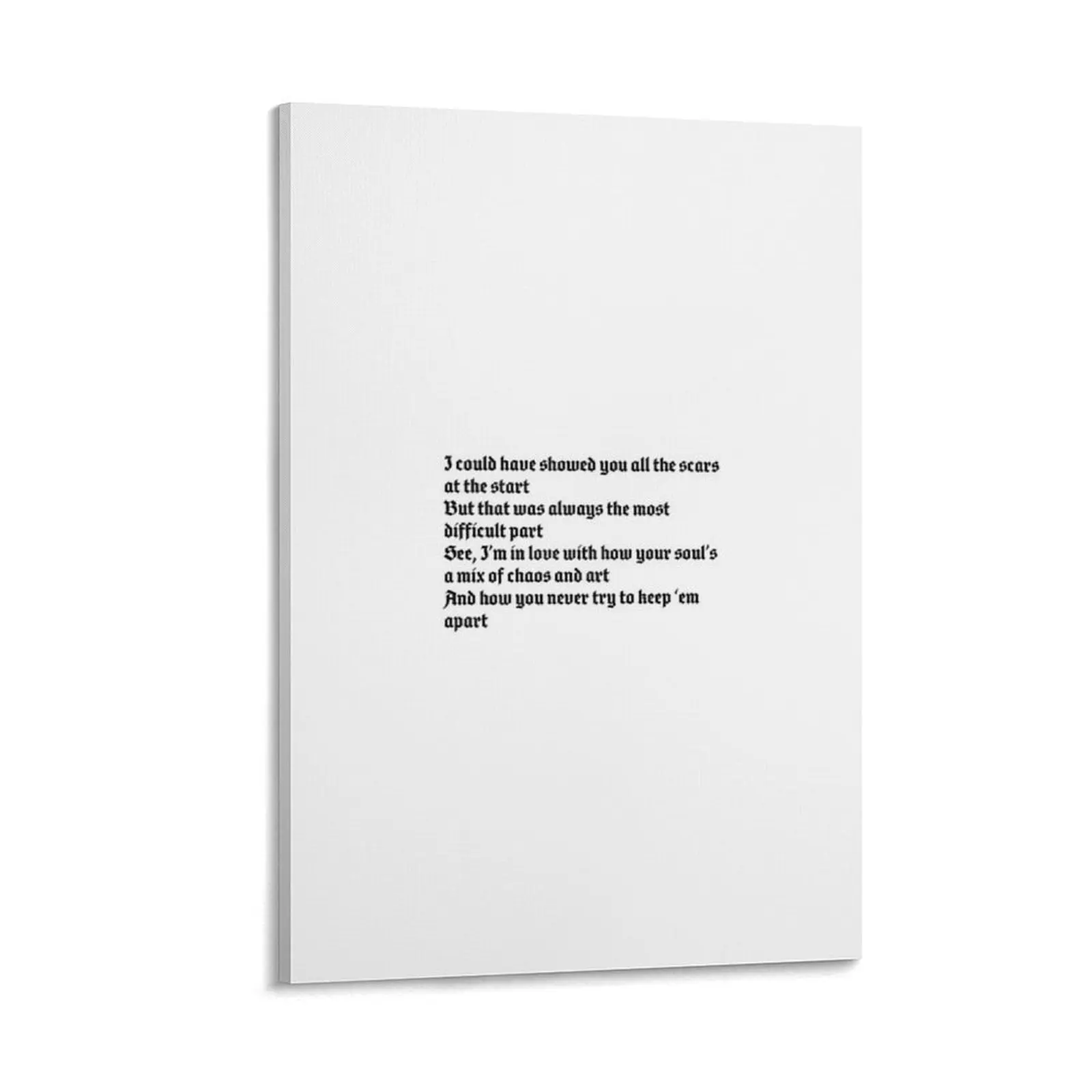 

Dermot Kennedy - Outnumbered lyrics Canvas Painting bedroom decoration Decoration wall Wall paintings