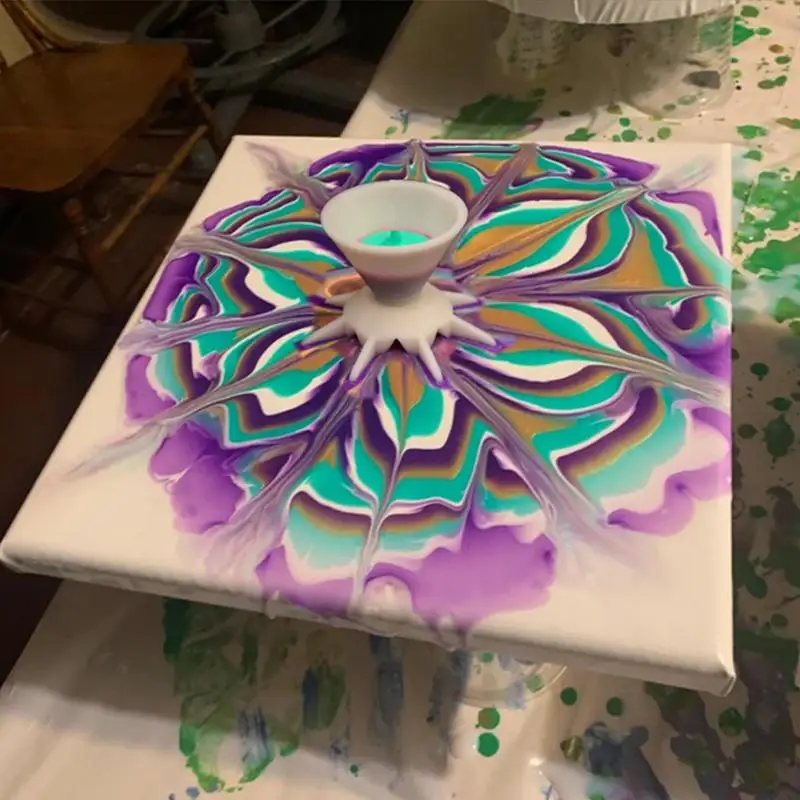 Graffiti Paper Painting Acrylic Paint Pouring Split Cup Mini 7-Leg Funnel Split Cup For DIY Making Pour Painting Mandala Flower Graffiti Accessories #W0
