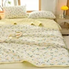 New Florals Spring Summer Blanket for Single Double Soft Skin-friendly Quilt Breathable Comfortable Air Conditioning Comforter 4