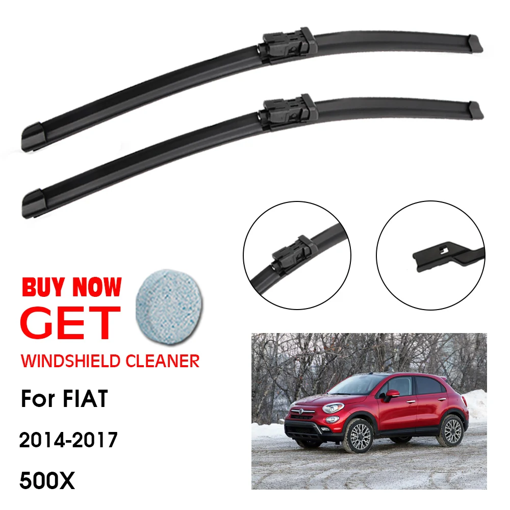 

Car Wiper Blade For FIAT 500X 26+14" 2014-2017 Front Window Washer Windscreen Windshield Wipers Blades Accessories