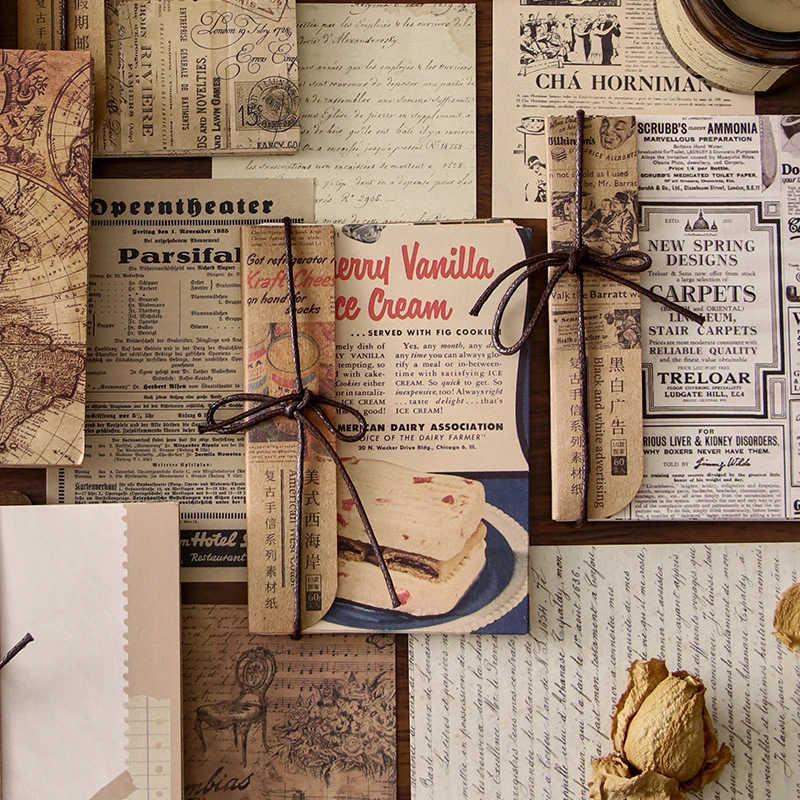 American West Coast Vintage Poster Material Paper For Scrapbooking Journal Diary Background Decoration Retro Stationery Memo Pad Aliexpress