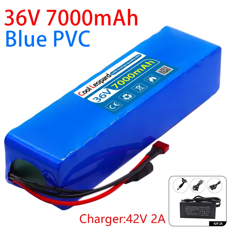 

10S2P 36V 7000mAh 42V E-Bike Battery Pack 18650 Li-Ion Battery 500W High Power And Capacity 42V Motorcycle Scooter With Charger