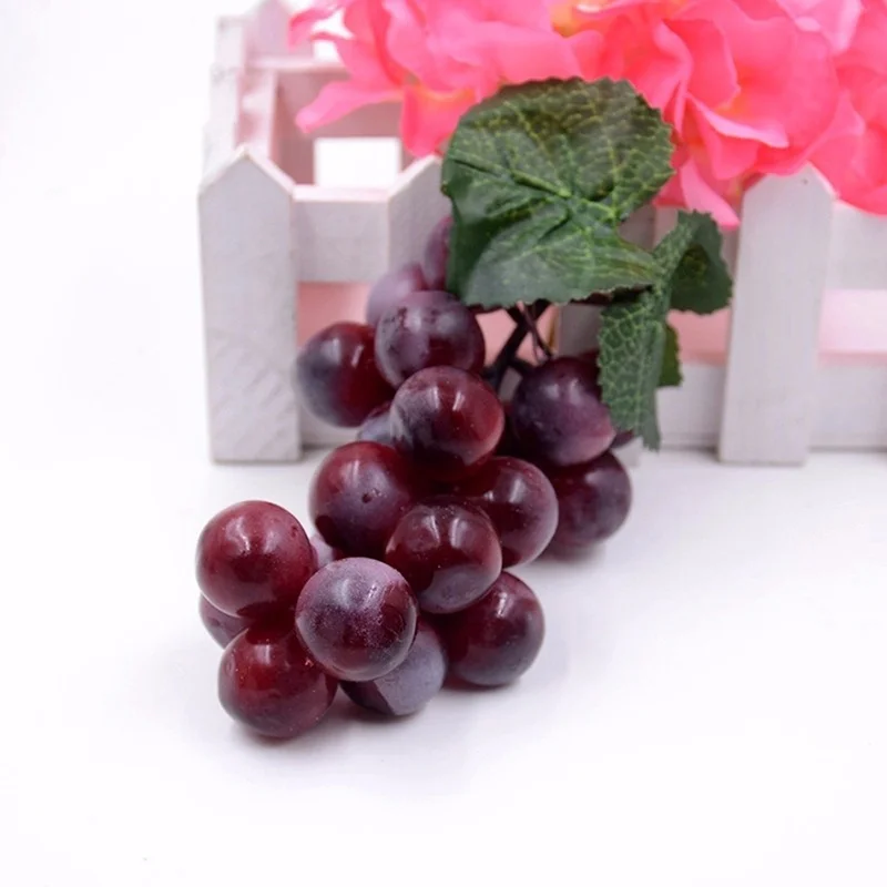 Artificial Grapes Plastic Fake Fruit Home Decor