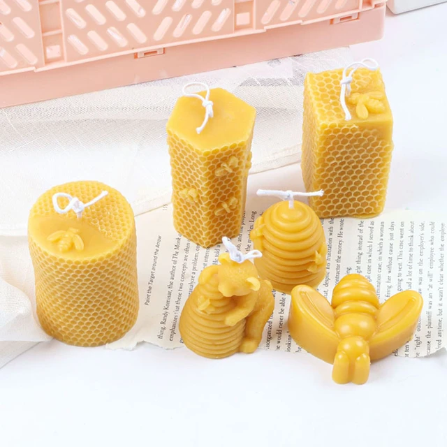 Honeycomb Candle Mold Handmade Silicone Soap Mould Beeswax Silicone mold  Fondant Cake Chocolate Cake Mold Candle Making Molds - AliExpress