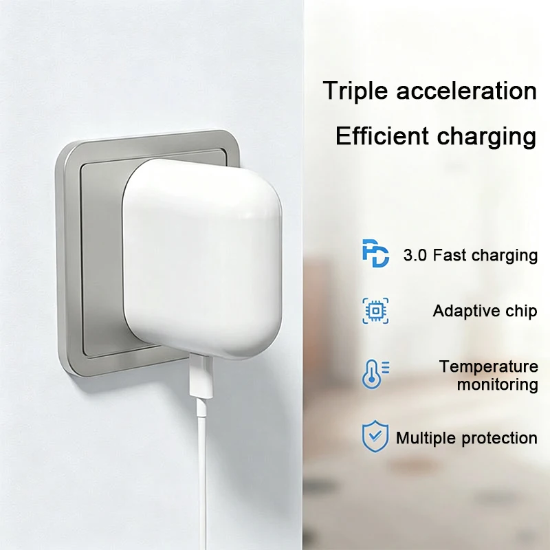 High-Speed 45W PD USB-C Charger with Charging Cable