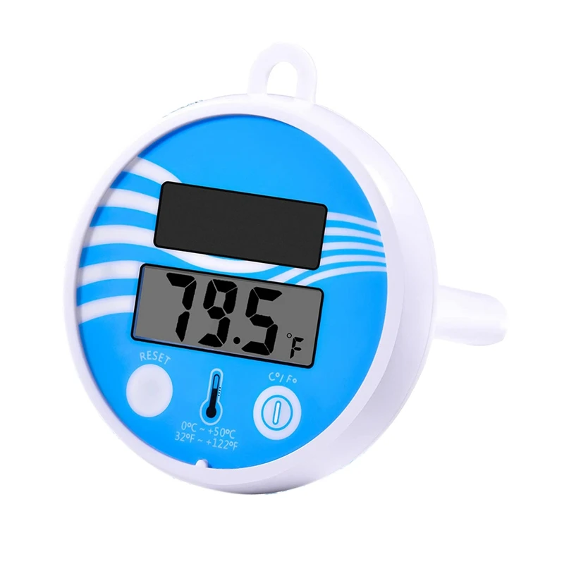 

Floating Pool Thermometer Wireless - Swimming Pool Temperature Thermometer Easy Read, Solar Digital Pool Thermometer