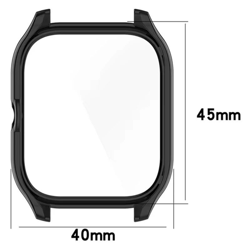 Watch Screen Protector Case Watch Cover Watch Protective Case Watch Case Watch Protective Cover Watch Screen Protector Watch Accessories Case+Glass For Amazfit GTS4/4 Mini