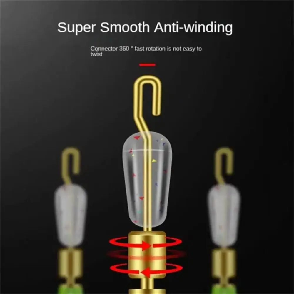 10PCS Fishing Floats Seat Silicone Fast Rotation Drift Seat Quick Change Copper Head Floating Seat Fishing Accessories