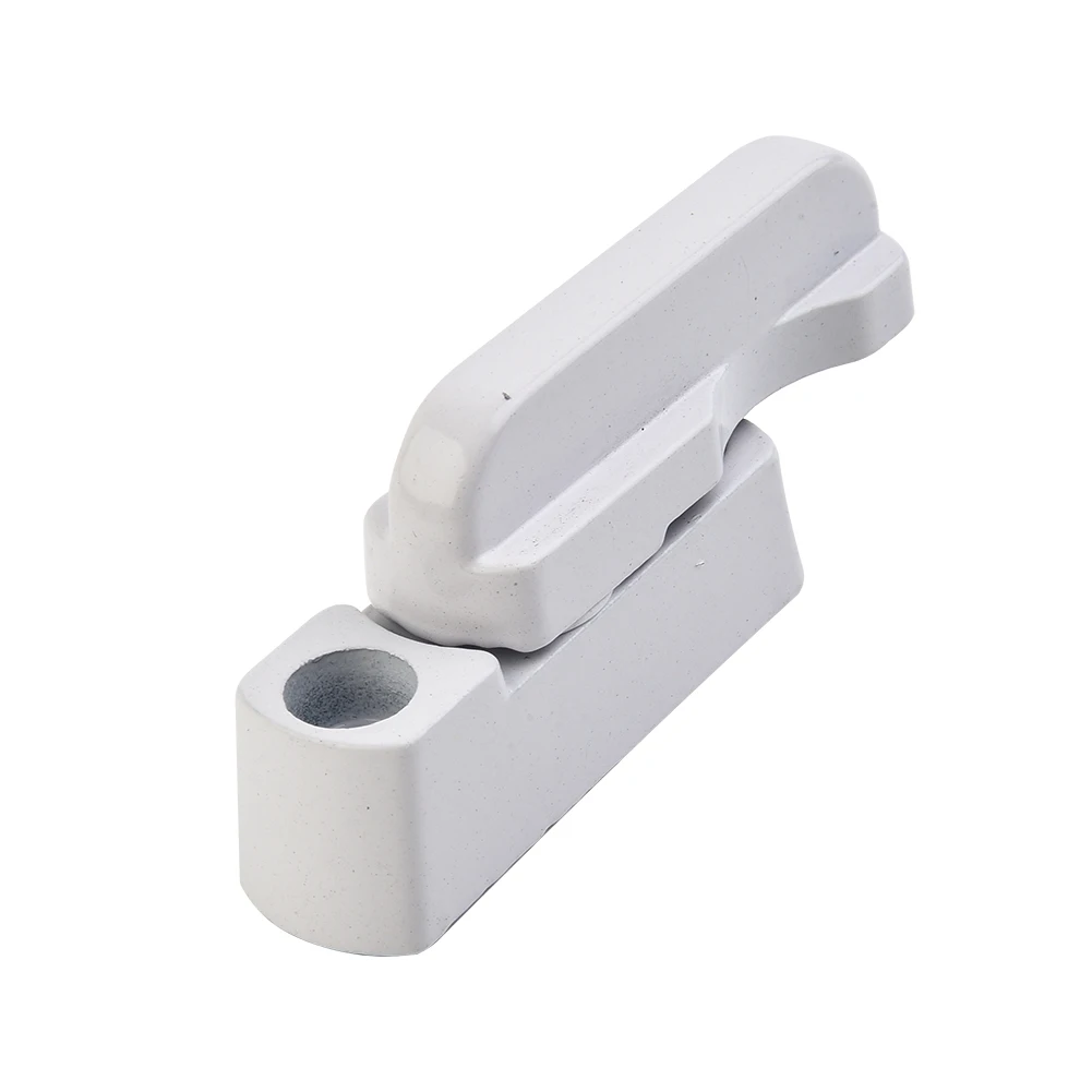 White Window Lock T-lock Aluminum Safety Handle Anti-theft Sash Door Stopper Restrictor Office Home Convenient