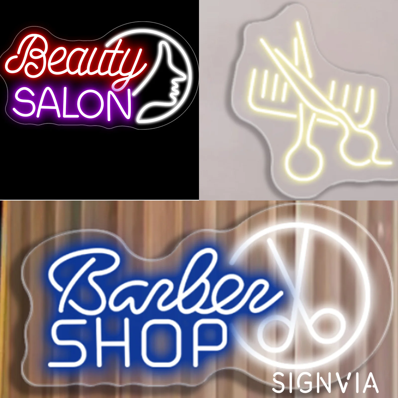 

Neon LED Sign Lights Hair Salon Barbershop Hanging Party Clup Decor Aesthetic Room Home Barber Shop Wall Decoration Neon light