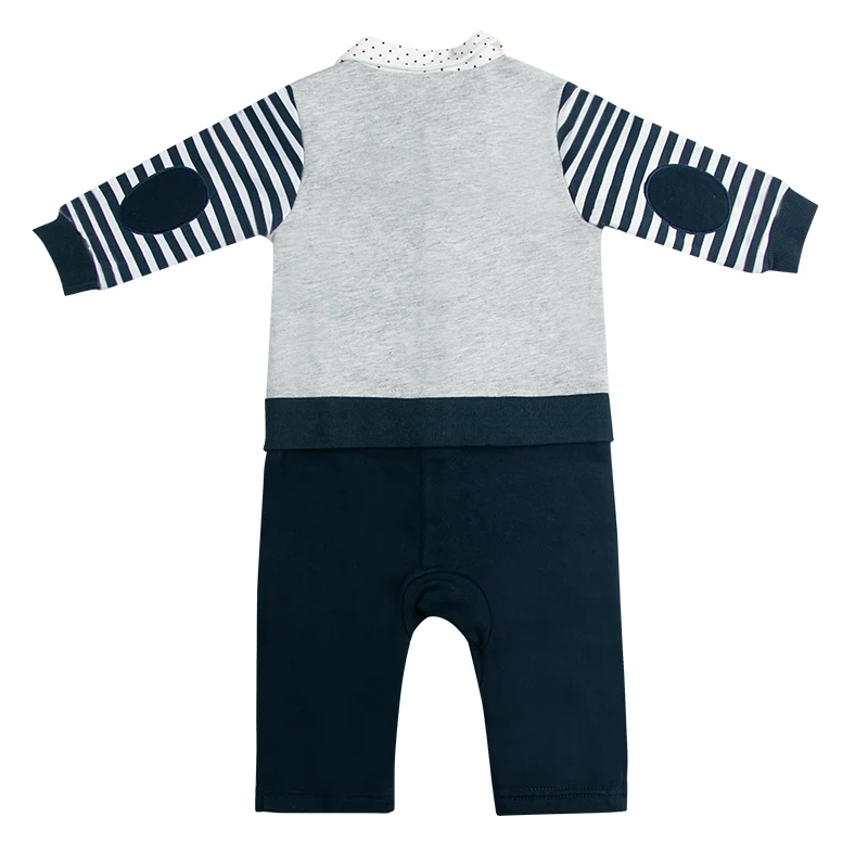 bow tie gentleman style long sleeve cotton Baby fashion clothes for autumn/spring baby boys rompers