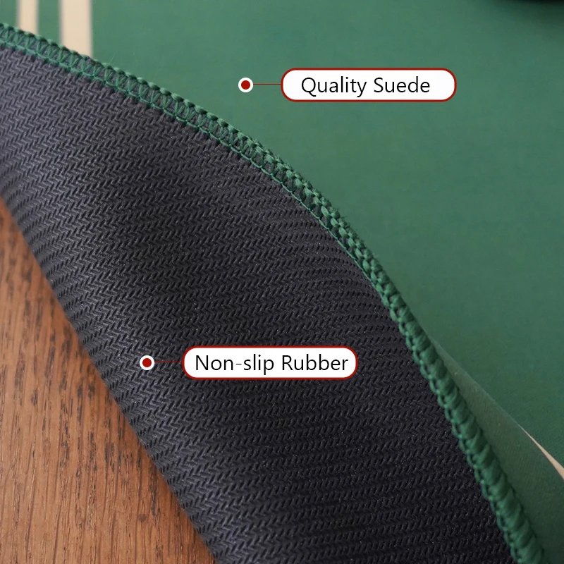 Poker Table Mat Deluxe Suede Texas Holdem Game Non-slip Rubber Table Top Cloth Casino Board Home Gaming Pad Accessory